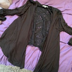 Black cardigan